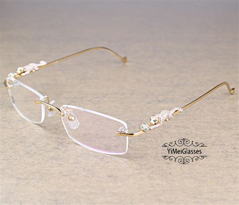 dupe cartier glasses|cartier rimless glasses with diamonds.